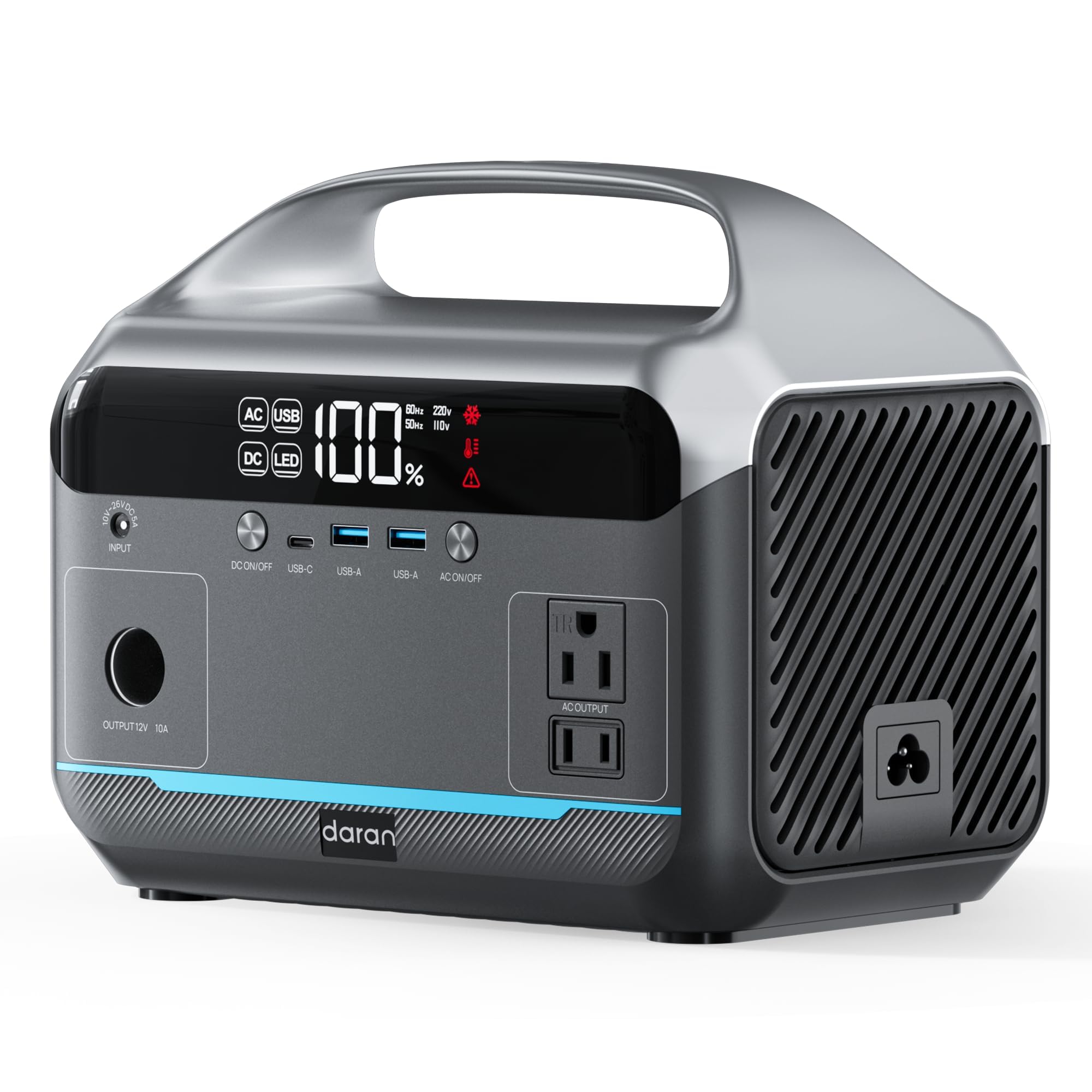 Amazon.com: DaranEner Portable Power Station 600W, 288Wh LiFePO4